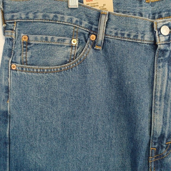 Levi's 505 Men's Size 40 x 30 Straight Fit Medium Wash Denim Blue Jean Pants NEW - Picture 3 of 9